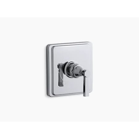 Kohler Pinstripe Pure Rite-Temp Valve Trim With Lever Handle TS13135-4A-CP